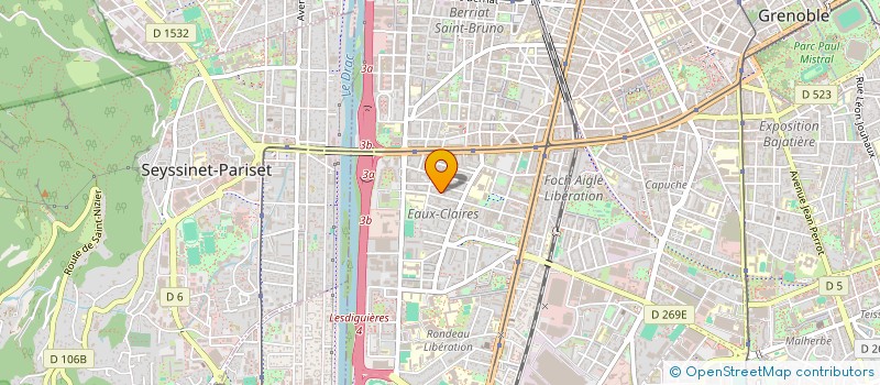 localisation de l'entreprise SOCIETE HERITIER  GRENOBLE