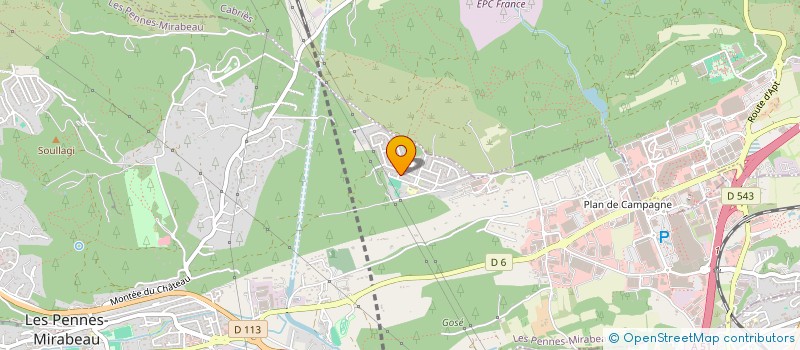 localisation de l'entreprise SOCIETE HEXAGONE à LES PENNES MIRABEAU