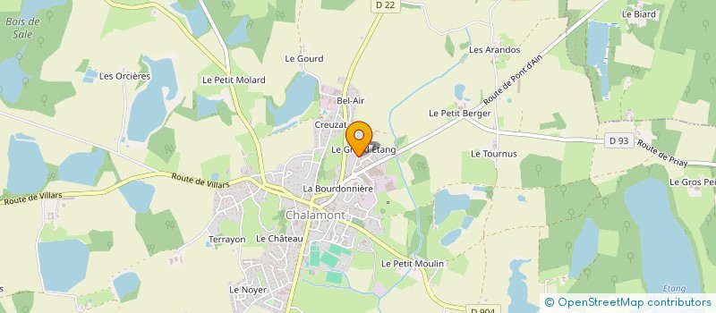 localisation de l'entreprise SOCIETE HIPPIQUE DE CHALAMONT à CHALAMONT