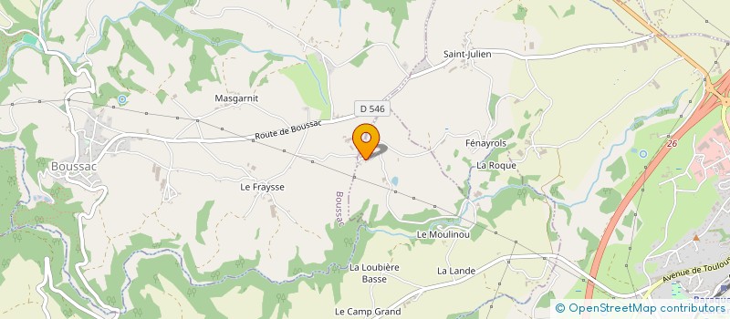 localisation de l'entreprise SOCIETE HIPPIQUE DU MOULINOU  GRAMOND