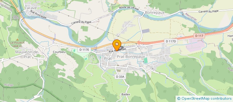 localisation de l'entreprise SOCIETE HIPPIQUE PRATEENNE à PRAT-BONREPAUX