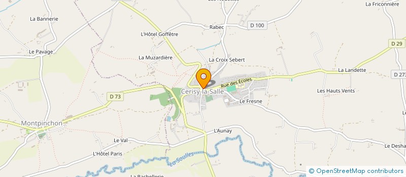 localisation de l'entreprise SOCIETE HIPPIQUE RURALE  CERISY-LA-SALLE