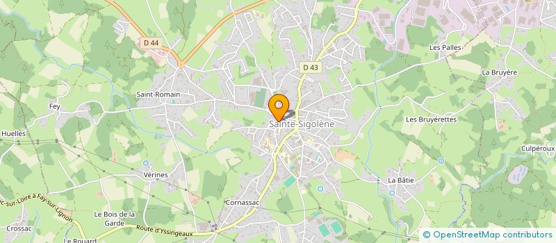 localisation de l'entreprise SOCIETE HISTOIRE CANTON STE SIGOLENE  SAINTE-SIGOLENE