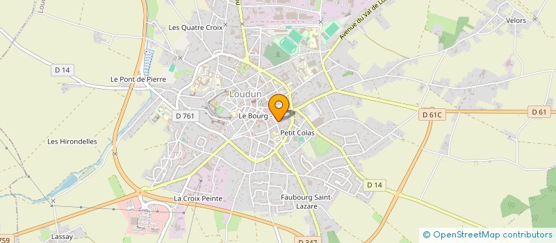 localisation de l'entreprise SOCIETE HISTORIQUE DU PAYS DE LOUDUNOIS  LOUDUN