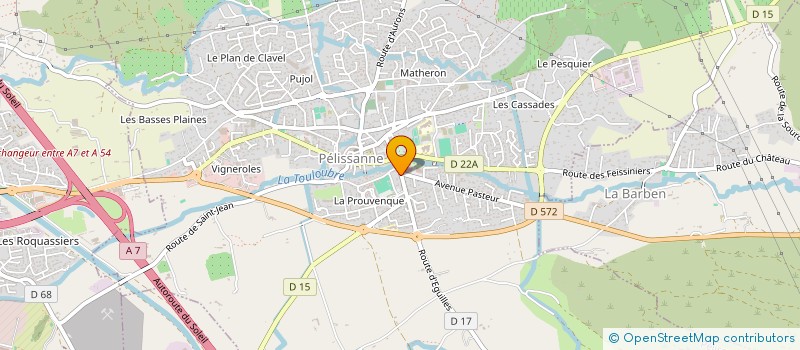 localisation de l'entreprise SOCIETE HOERNER FRERE ET SOEUR  PELISSANNE