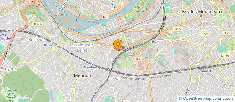 localisation de l'entreprise SOCIETE HOGA ET CIE à MEUDON