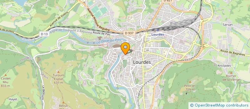 localisation de l'entreprise SOCIETE HOLDING ABADIE à LOURDES