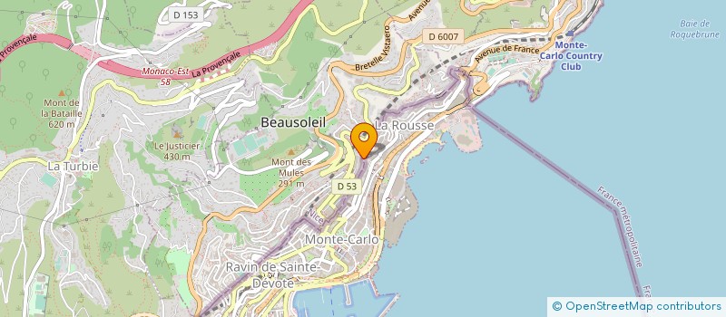 localisation de l'entreprise SOCIETE HOLDING DU CAP D'AIL SPCA  BEAUSOLEIL