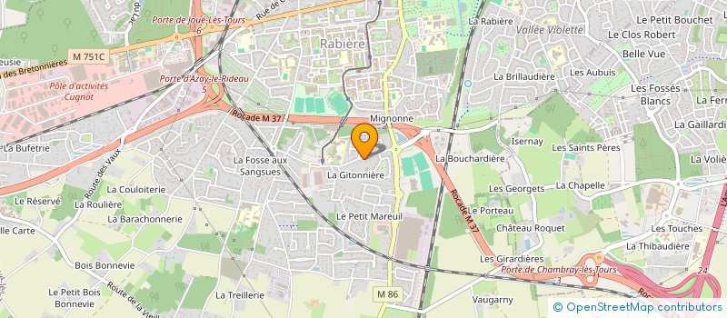 localisation de l'entreprise SOCIETE HOLDING FAMILIALE MAIGRET  JOUE-LES-TOURS
