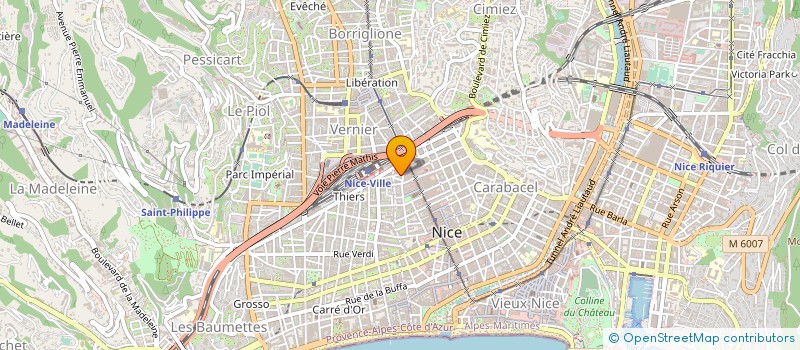 localisation de l'entreprise SOCIETE HOLDING GESTION HOTELIERE à NICE
