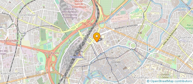localisation de l'entreprise SOCIETE HOMEOPATHIQUE INTERNATIONALE DE SOINS DE SUPPORT EN ONCOLOGIE à STRASBOURG
