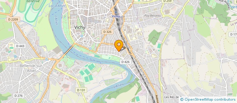 localisation de l'entreprise SOCIETE HOPE  VICHY