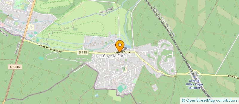 localisation de l'entreprise SOCIETE HORIZON  COYE-LA-FORET