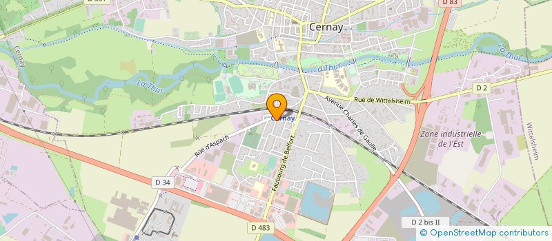 localisation de l'entreprise SOCIETE HORTICOLE BALDECK à CERNAY