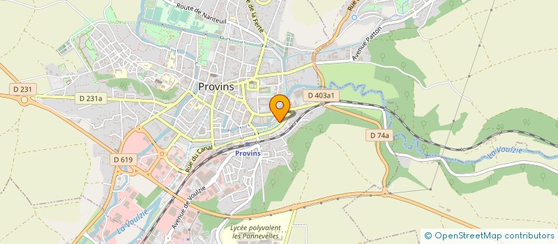 localisation de l'entreprise SOCIETE HORTICOLE, VITICOLE ET MARAICHERE DE L'ARRONDISSEMENT DE PROVINS  PROVINS