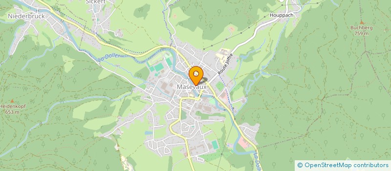 localisation de l'entreprise SOCIETE HOSTELLERIE ALSACIENNE  MASEVAUX-NIEDERBRUCK