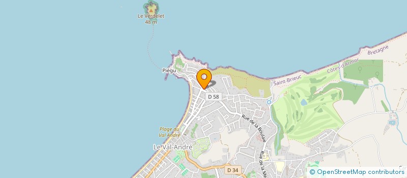 localisation de l'entreprise SOCIETE HOTEL LES GENETS D'OR à PLENEUF-VAL-ANDRE