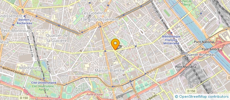 localisation de l'entreprise SOCIETE HOTEL TOLBIAC  PARIS