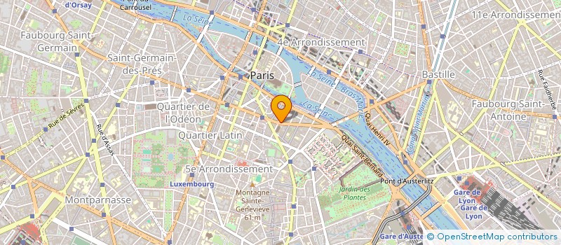 localisation de l'entreprise SOCIETE HOTELIERE BERNARDINS  PARIS