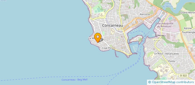 localisation de l'entreprise SOCIETE HOTELIERE BRIOCHINE à CONCARNEAU