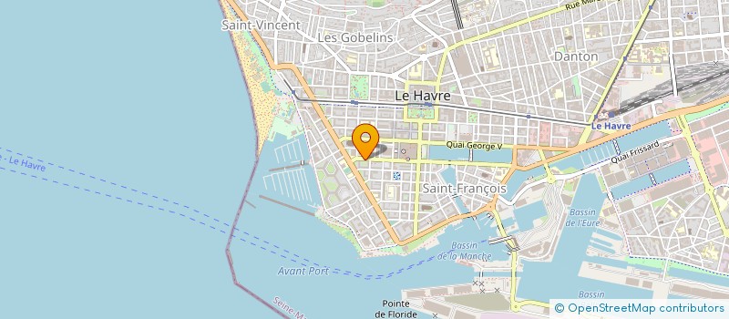 localisation de l'entreprise SOCIETE HOTELIERE CRISTAL à LE HAVRE