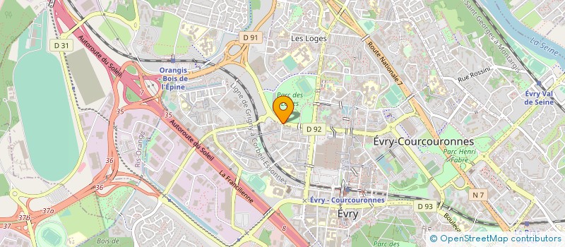localisation de l'entreprise SOCIETE HOTELIERE D EXPLOITATION ECONOMIQUE à EVRY-COURCOURONNES
