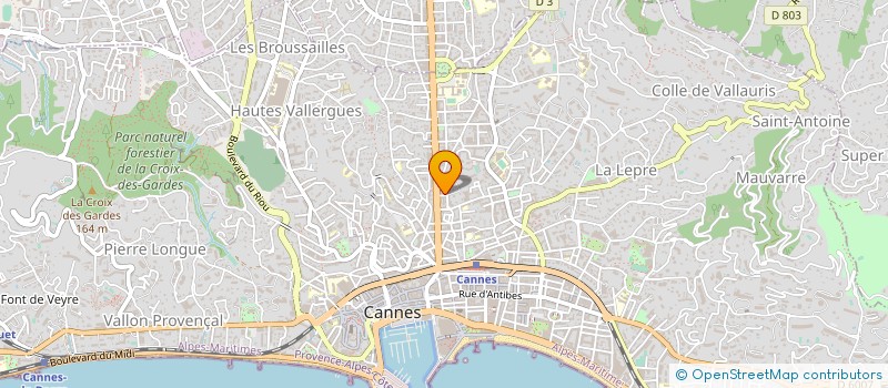 localisation de l'entreprise SOCIETE HOTELIERE DE BEAUNE CENTRE à CANNES