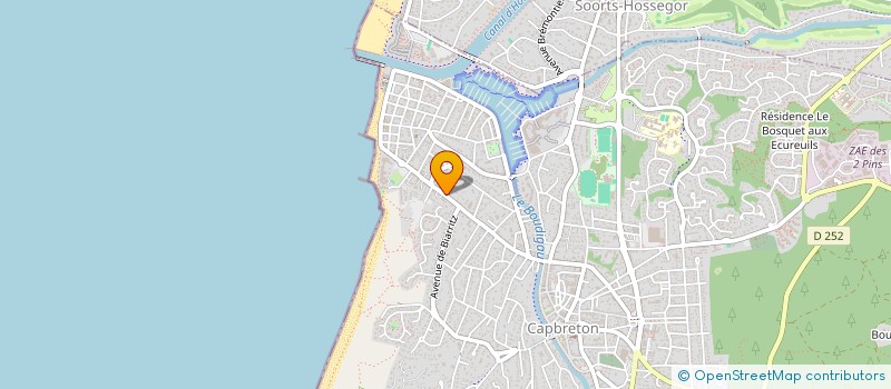 localisation de l'entreprise SOCIETE HOTELIERE DE CASTEL-CAP  CAPBRETON