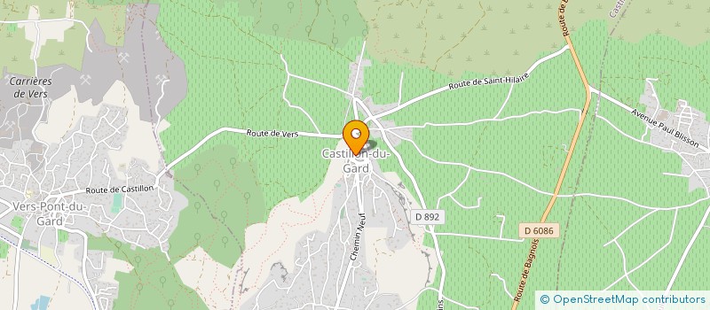 localisation de l'entreprise SOCIETE HOTELIERE DE CASTILLON DU GARD  CASTILLON-DU-GARD