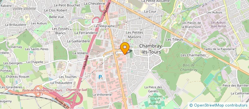 localisation de l'entreprise SOCIETE HOTELIERE DE CHAMBRAY LES TOURS  CHAMBRAY-LES-TOURS