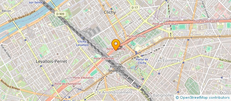 localisation de l'entreprise SOCIETE HOTELIERE DE CLICHY  PARIS