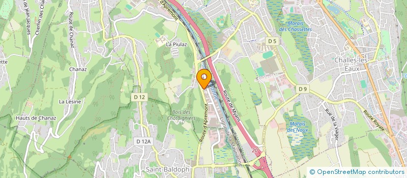 localisation de l'entreprise SOCIETE HOTELIERE DE L'ALBANNE à LA RAVOIRE