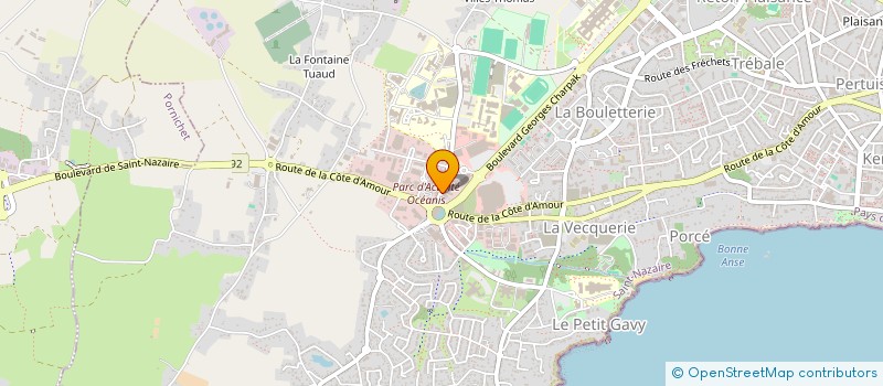 localisation de l'entreprise SOCIETE HOTELIERE DE L'AQUILON à SAINT-NAZAIRE