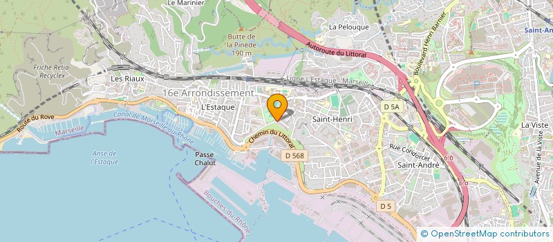 localisation de l'entreprise SOCIETE HOTELIERE DE L'ESTAQUE  MARSEILLE