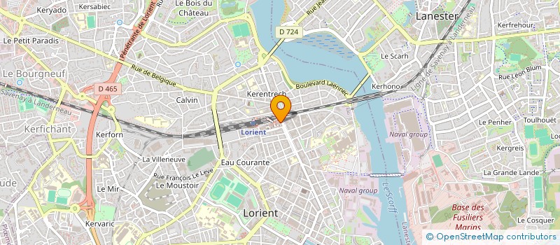 localisation de l'entreprise SOCIETE HOTELIERE DE L'ORIENTIS à LORIENT