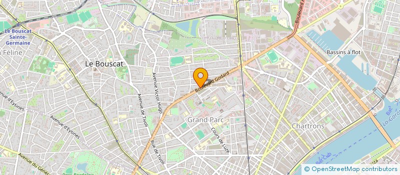 localisation de l'entreprise SOCIETE HOTELIERE DE LA CAVAILLE  LE BOUSCAT