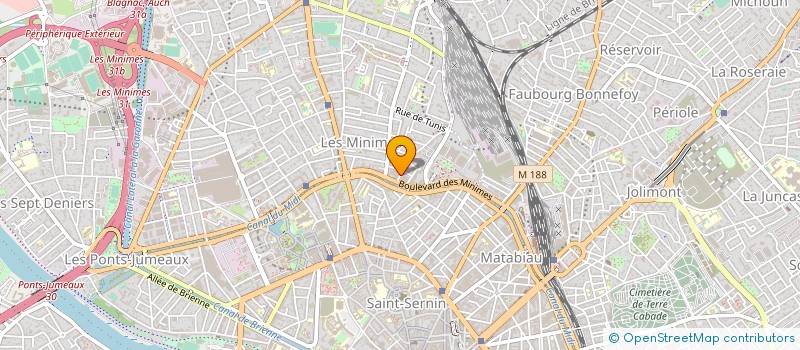 localisation de l'entreprise SOCIETE HOTELIERE DE LA CERE à TOULOUSE