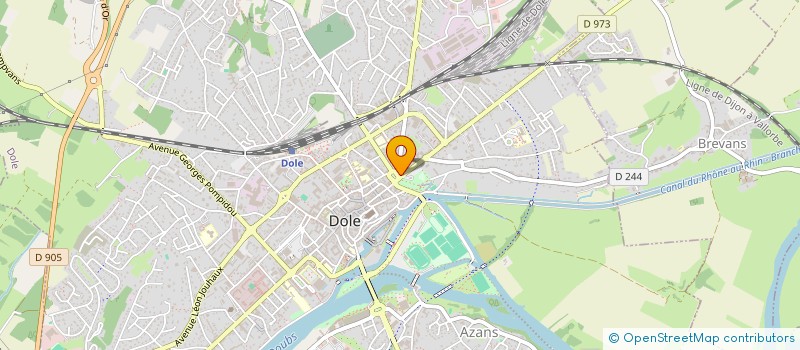 localisation de l'entreprise SOCIETE HOTELIERE DE LA CLOCHE à DOLE