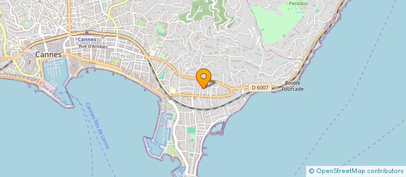 localisation de l'entreprise SOCIETE HOTELIERE DE LA COTE D'AZUR à CANNES