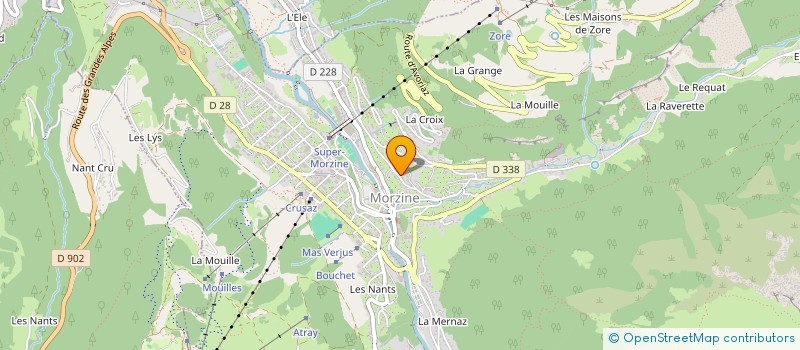 localisation de l'entreprise SOCIETE HOTELIERE DE LA GRANDE TERCHE  MORZINE