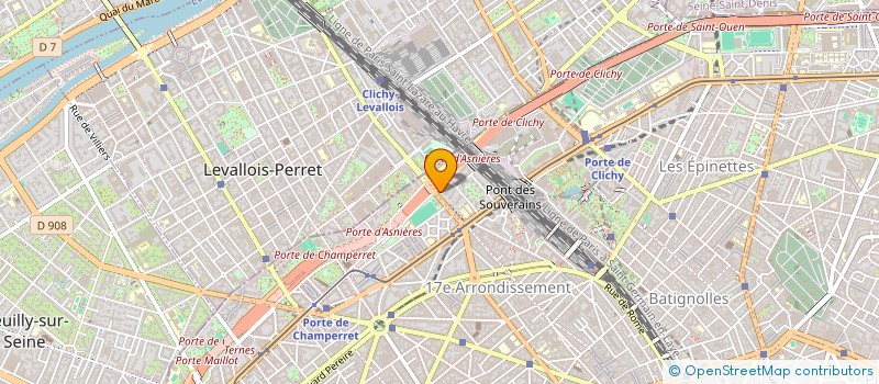 localisation de l'entreprise SOCIETE HOTELIERE DE LA PORTE D'ASNIERES  PARIS