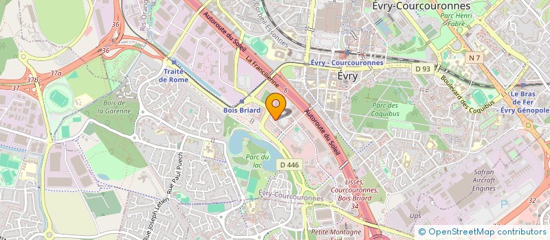 localisation de l'entreprise SOCIETE HOTELIERE DE LA PORTE DE SEVRES à EVRY-COURCOURONNES