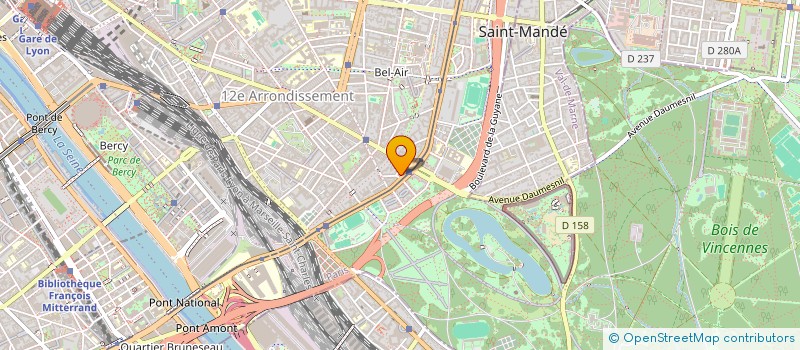 localisation de l'entreprise SOCIETE HOTELIERE DE LA PORTE DOREE  PARIS