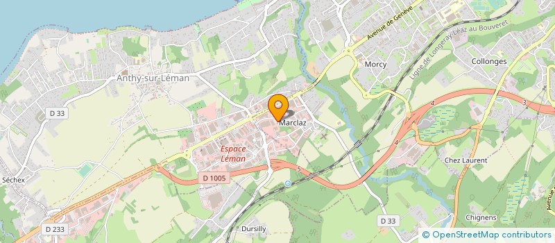 localisation de l'entreprise SOCIETE HOTELIERE DE MARCLAZ à THONON-LES-BAINS