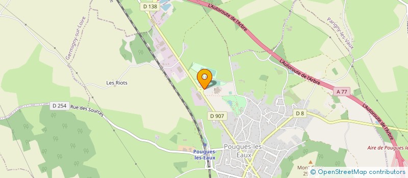 localisation de l'entreprise SOCIETE HOTELIERE DE POUGUES LES EAUX à POUGUES-LES-EAUX