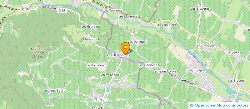 localisation de l'entreprise SOCIETE HOTELIERE DE RESTAURATION ET DE LOISIRS à CHAINTRE