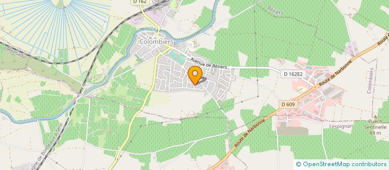 localisation de l'entreprise SOCIETE HOTELIERE DES HAUTS CANTONS à COLOMBIERS