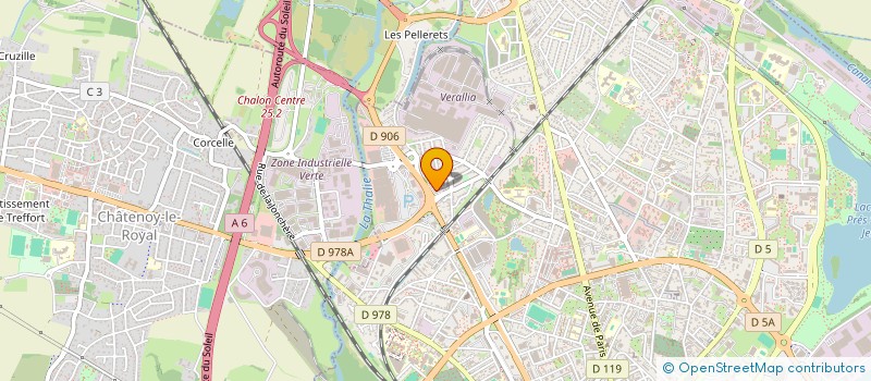 localisation de l'entreprise SOCIETE HOTELIERE DESFOSSEY CENTRE EST, SHDCE à CHALON SUR SAONE