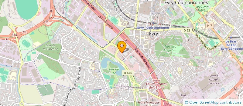 localisation de l'entreprise SOCIETE HOTELIERE DU 61 QUAI DE GRENELLE  EVRY-COURCOURONNES