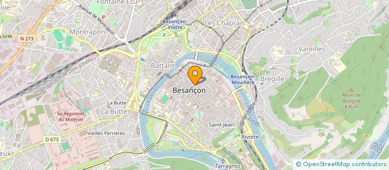localisation de l'entreprise SOCIETE HOTELIERE DU CENTRE à BESANCON